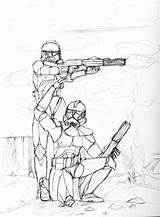 Clone Troopers Coloring Trooper Pages Phase Deviantart Fictional Soldiers Adventures Action sketch template