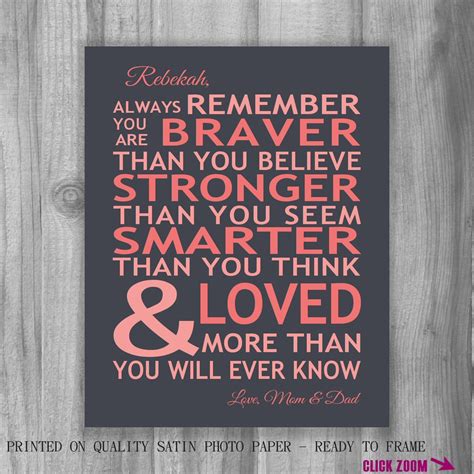 personalized  remember   braver   loved