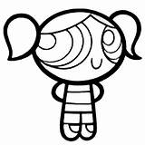 Powerpuff Girls Bubbles Coloring Pages Puff Power Drawing Games Template Getdrawings Color sketch template