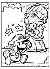 Princess Bowser Excitedly Parasol sketch template