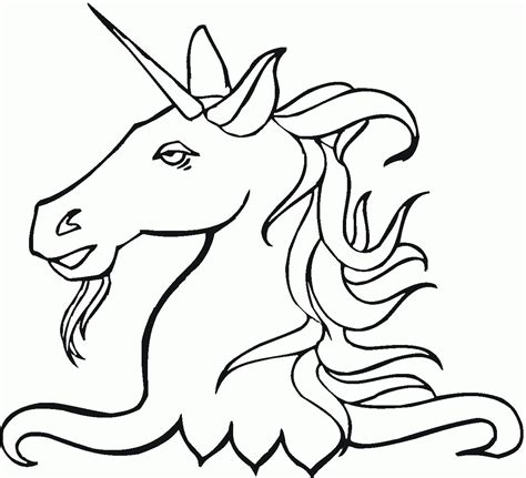 simple unicorn head coloring pages insight  leticia