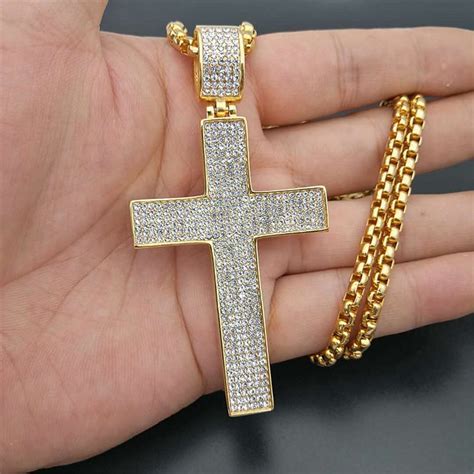 Buy Hip Hop Big Cross Necklaces Pendants Men S Jewelry