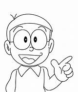 Nobita Coloringonly sketch template
