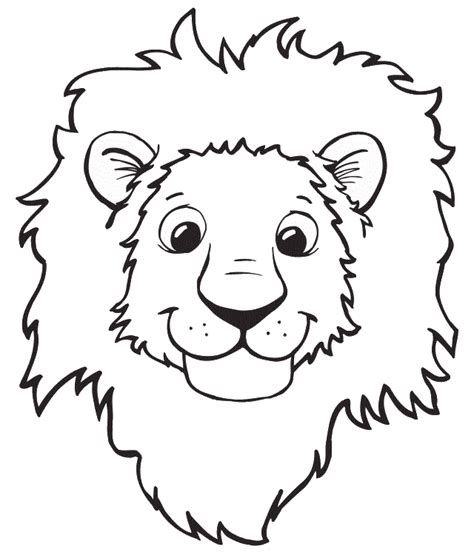 cute lion mask coloring page coloring pages