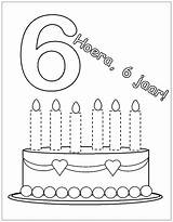 Kleurplaat Taart Met Feest Choose Board Preschool Kaarsen Birthday Cake sketch template