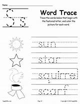 Word Tracing sketch template