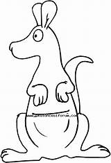 Kangaroo Coloring Pages Preschool sketch template