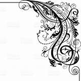 Corner Filigree Clipart Calligraphic Drawing Vector Line Clipground Clip Clipartmag sketch template