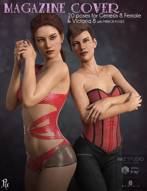 magazine cover poses for genesis 8 female and victoria 8