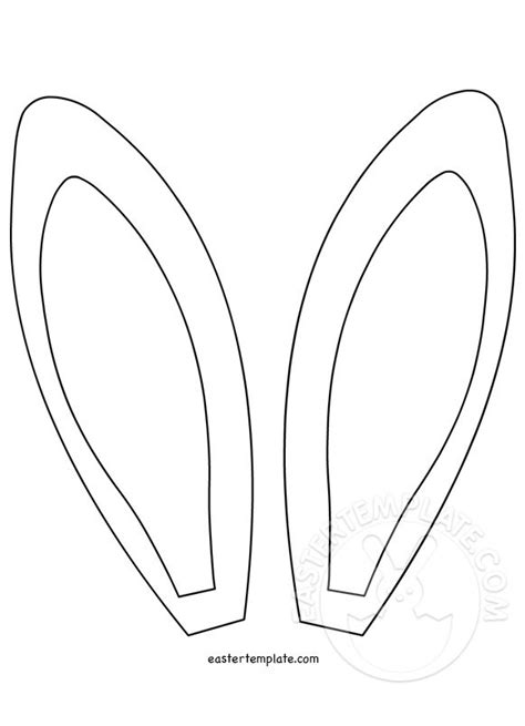 easter bunny ears template easter template