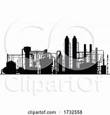 Refinery Silhouetted sketch template