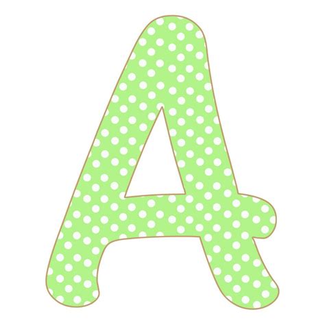 granny enchanteds blog green polka jpg  white  scrapbook alphabet
