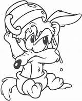 Looney Tunes Coloring Baby Pages Para Colorear Toons Coloriage Imprimer Coyote Dibujos Taz Bebes Disney Dessin Bunny Le Bugs Un sketch template