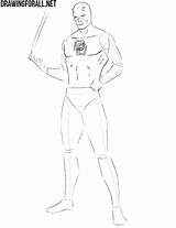 Daredevil Draw Drawingforall Ayvazyan Stepan Muscles sketch template