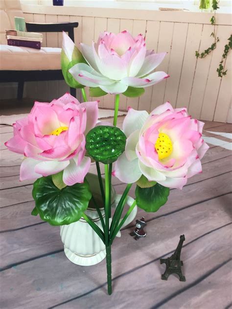 artificial lotus flower bouquets  wedding decorwedding centerpieces
