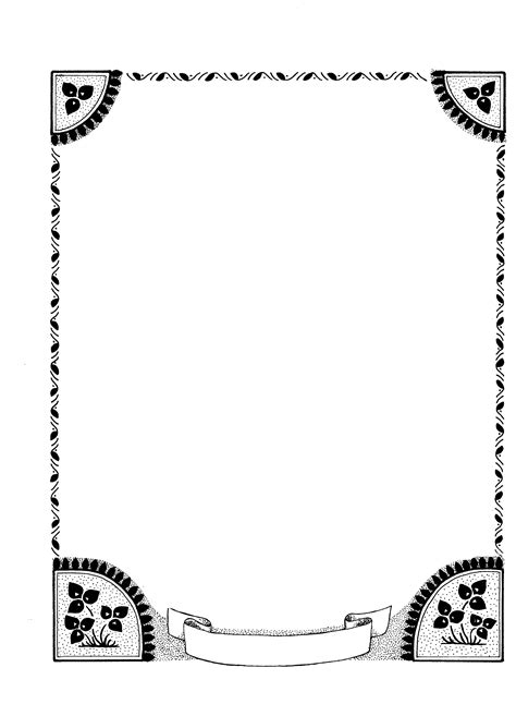 simple page border designs  draw   simple page