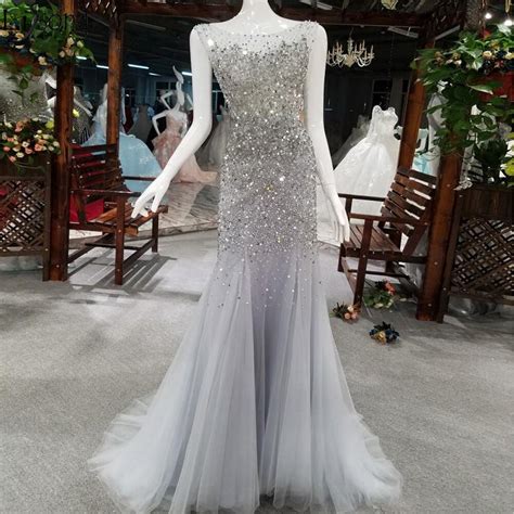 sparkly crystal mermaid prom dresses luxury heavy beading backless