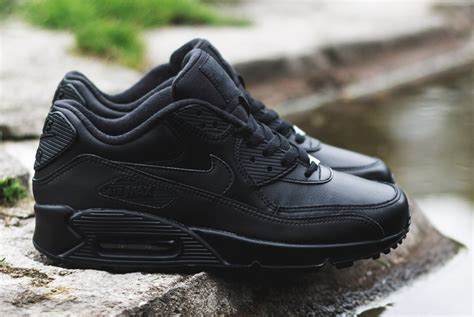 Nike Air Max 90 Triple Black Leather The Sole Supplier