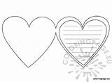 Heart Card Template Valentine Coloring Valentines Coloringpage Eu sketch template