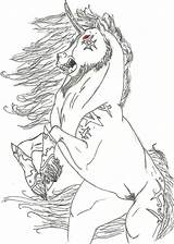 Unicorn Evil Idk Deviantart sketch template