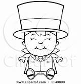 Magician Sitting Boy Happy Clipart Cartoon Thoman Cory Outlined Coloring Vector 2021 sketch template