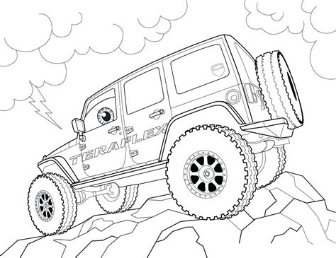 jeep coloring page images