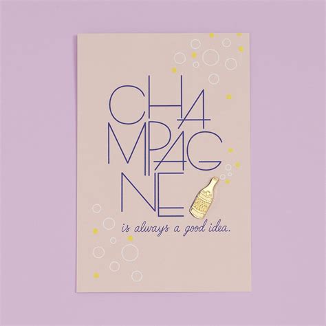 Champagne Pin Postcard From Ban Do Postcard Prints Print Design