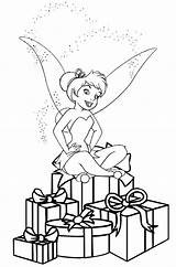 Coloring Christmas Tinkerbell Fairy Pages Visit Kids Print Disney sketch template