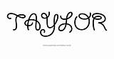 Taylor Name Coloring Pages Tattoo Template sketch template
