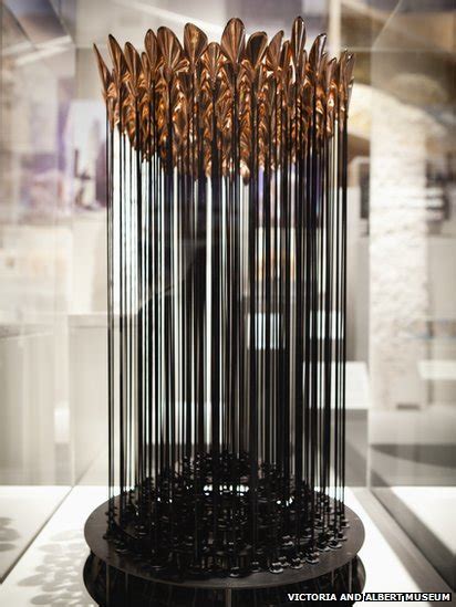 bbc news olympic cauldron model in thomas heatherwick