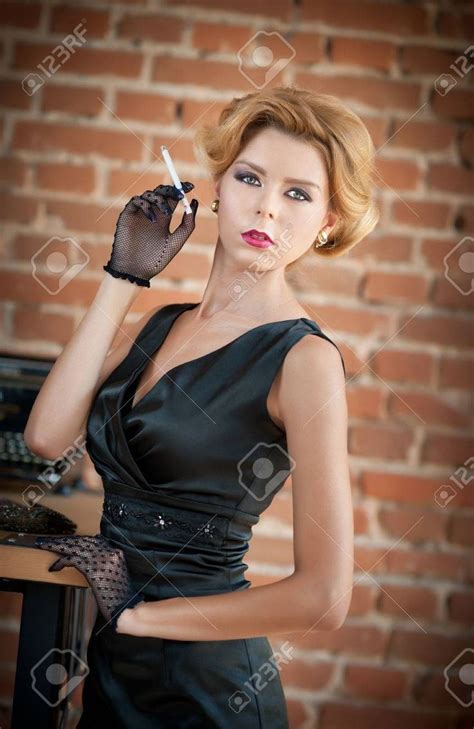 Pin By Zane Benson On Gorgeous Women Smoking With Gloves Sexy Short