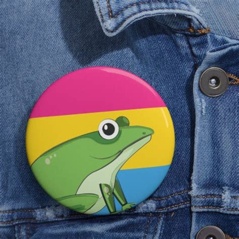 Pansexual Pin Pan Pride Queer Pin Lgbt Pins Frog Pin Etsy