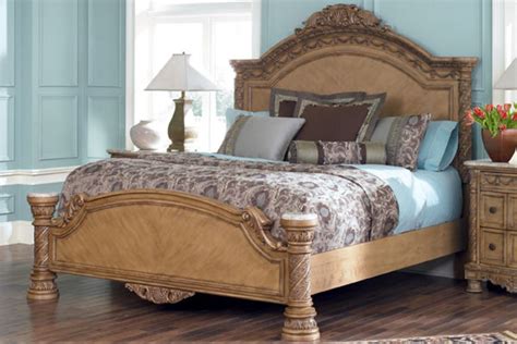 queen size panel bed at gardner white