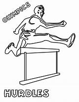 Olympics Hurdles Olympic sketch template