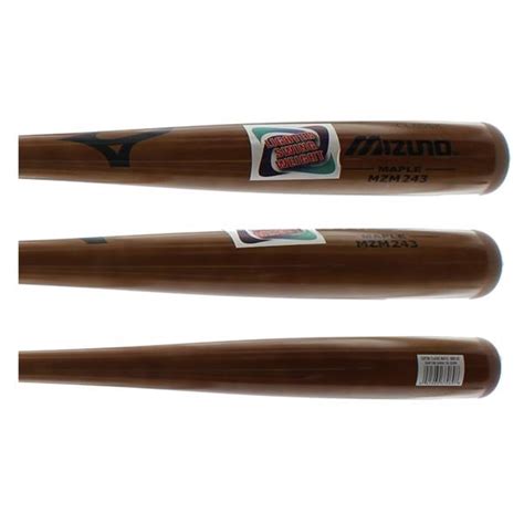 mizuno classic maple wood baseball bat mzm243 brown adult