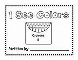 Kindergarten Preschool Colors Emergent Literacy Readers Reading Language Arts Theme Color Printables Lessons Early Activities sketch template
