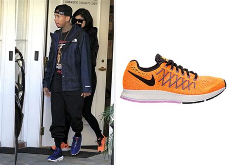 celebrity fashionista kylie jenners nike air zoom pegasus  running shoes