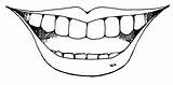 Clipart Teeth Clip Mouth Tooth Library sketch template