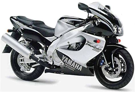 yamaha yzf   thunderace technische daten des motorrades motorrad kraftstoffverbrauch