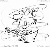 Cartoon Annoying Fly Guy Outline Illustration Royalty Toonaday Rf Clip Leishman Ron Regarding Notes sketch template