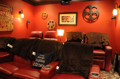 home theater room decorating ideas  polkadot chair