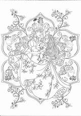Disney Coloring Pages Coloriage Printables Printable Princess Adult Kids Color Adultcoloringpages Mandala Ausmalbilder Prinzessin Adults Unique Jungs Colouring Sheets Book sketch template