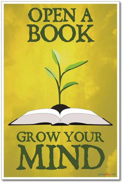 posterenvycom open  book grow  mind  classroom