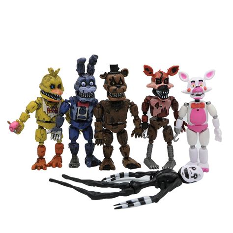 Five Nights At Freddy S Action Figure Toys Foxy Freddy Chica Freddy Pvc