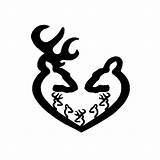 Browning Buck Doe Deer Symbol Wallpaper Heart Family Decal Tattoo Tattoos Clip Silhouette Decals Wallpapersafari Car Couple Baby Boy Logo sketch template