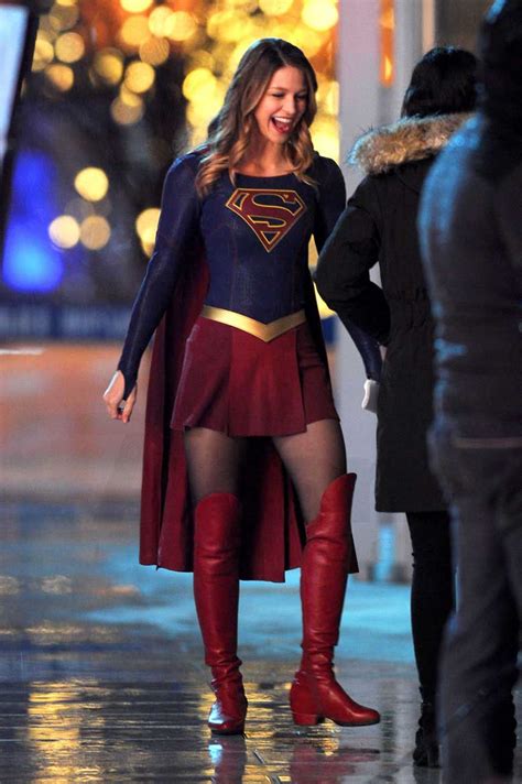 Supergirl Melissa Benoist Fighting Crime But Who’s Behind