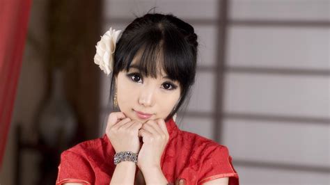 4515240 cheongsam korean im soo yeon qipao model asian women