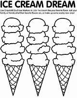 Ice Cream Coloring Pages Crayola Dream Color Printable Waffle Print Flavors Colouring Kids Activity Crayons Shopkins Colored Cone Sheets Mint sketch template
