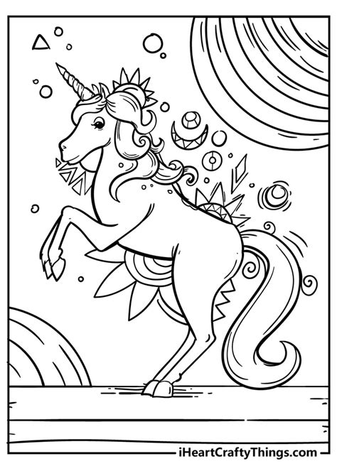unicorn coloring pages crayola