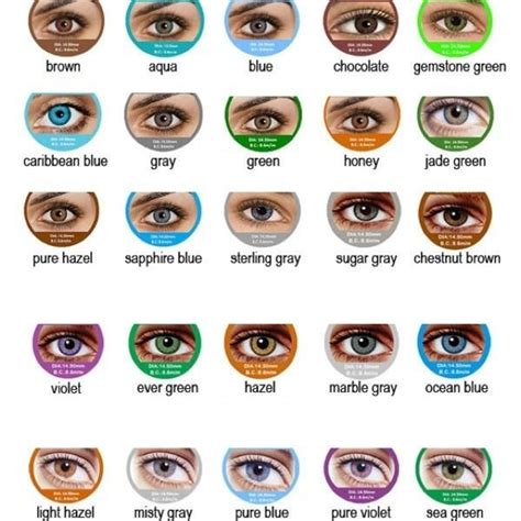 eye color chart pictures  pin  pinterest pinsdaddy
